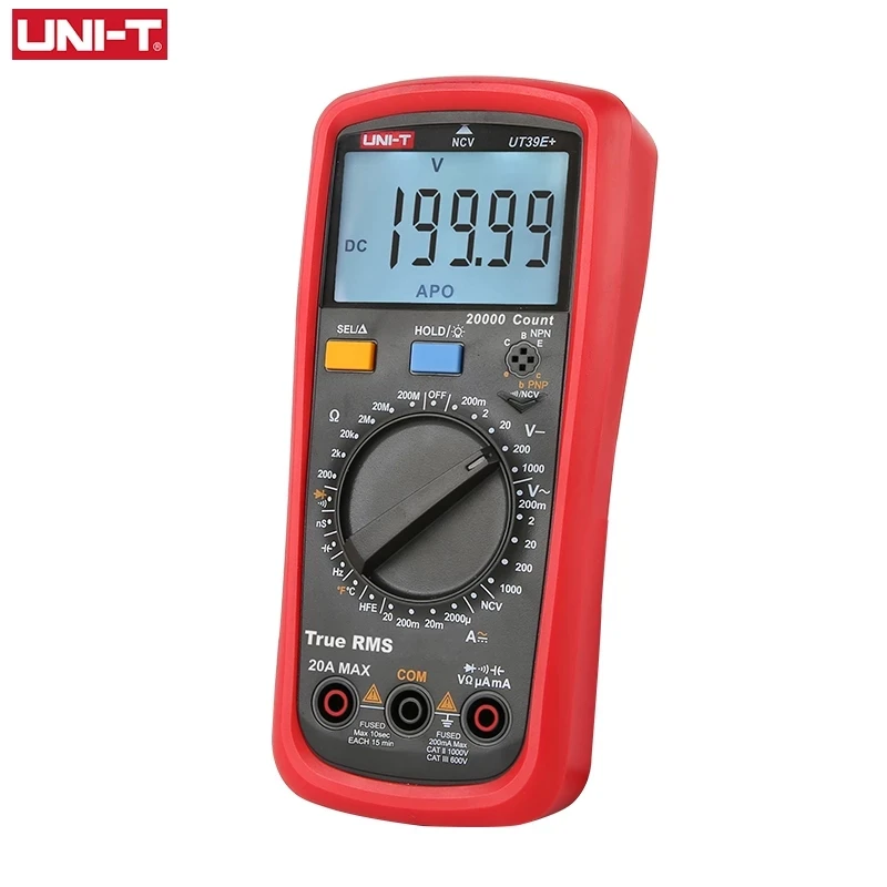 UNI-T UT39A Plus UT39C Plus UT39E Plus True RMS دليل المدى شاشة ديجيتال المتعدد NVC 20A 1000 فولت التيار المتناوب تيار مستمر اختبار السعة