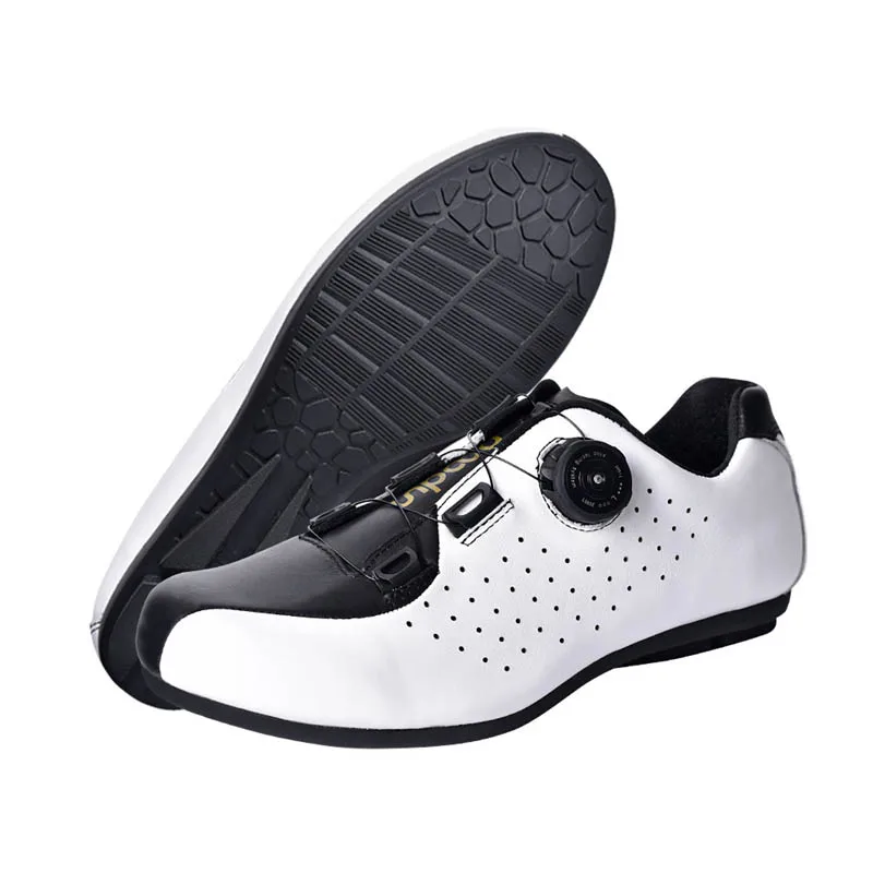 

Cycling Shoes Non-Locking Bicycle Sneakers Unisex Road Bike Shoes ATOP Shoelace Cowhide Upper Athletic Sports Bike Boots