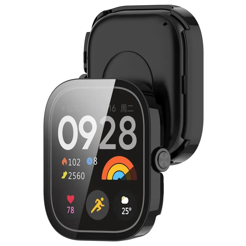 Tempered Glass Case For Redmi Watch 5 4 eSIM Smart Watch Strap Bumper Screen Protector Cover Film For Xiaomi Accessories Watch5