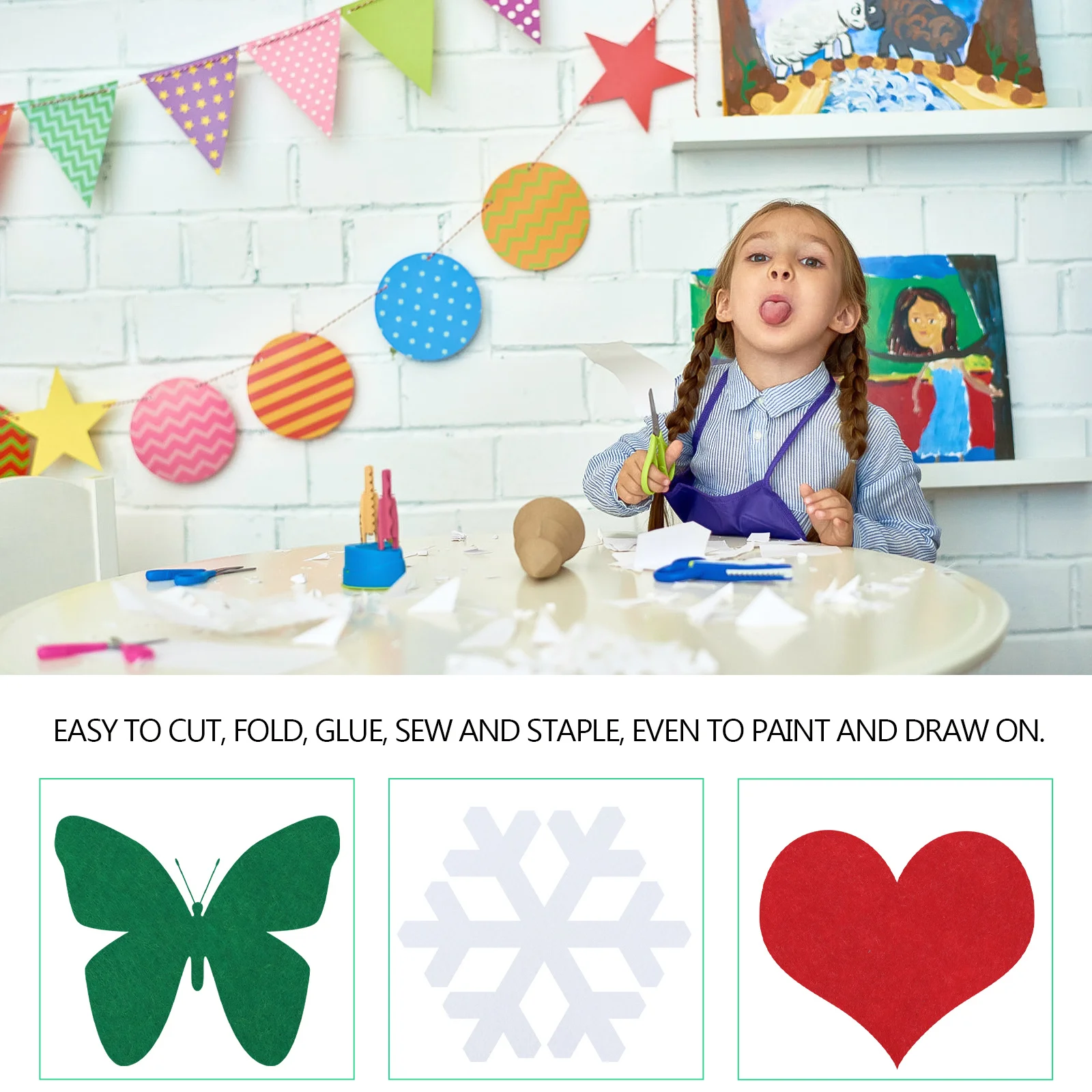 

30 Sheets Colorful DIY Felt Fabric Material Patchwork Cloth for Crafts Handmade Accessories Felt Chips Cloth for Adults Art