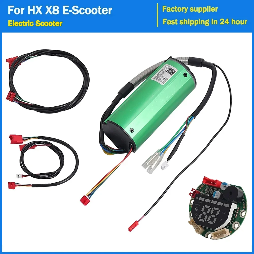 

48V 15A Controller Dashboard Kit Data Line Cable For HX X8 Electric Scooter Central Control Instrument Panel Display Screen
