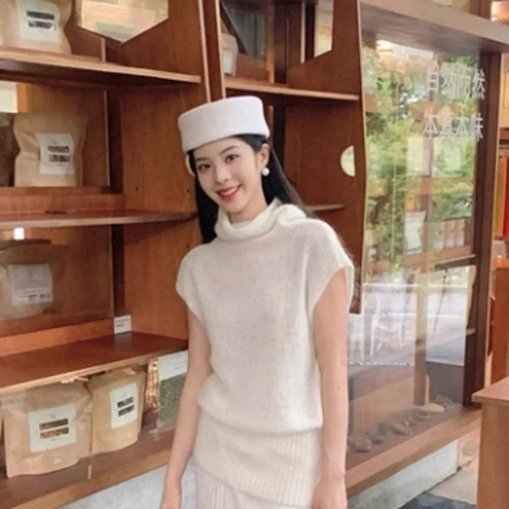 خمر يبحث قبعة مستديرة النمط الفرنسي قبة الصوفية أفضل قبعة تنوعا بلون طيران مضيفة قبعات الكرة #4