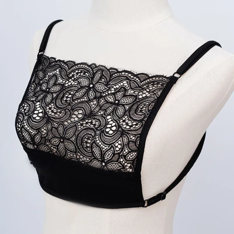 Anti-wardrobe malfunction tube top magic for women, four-season fake collars, women's versatile fake collar, one-piece lace-