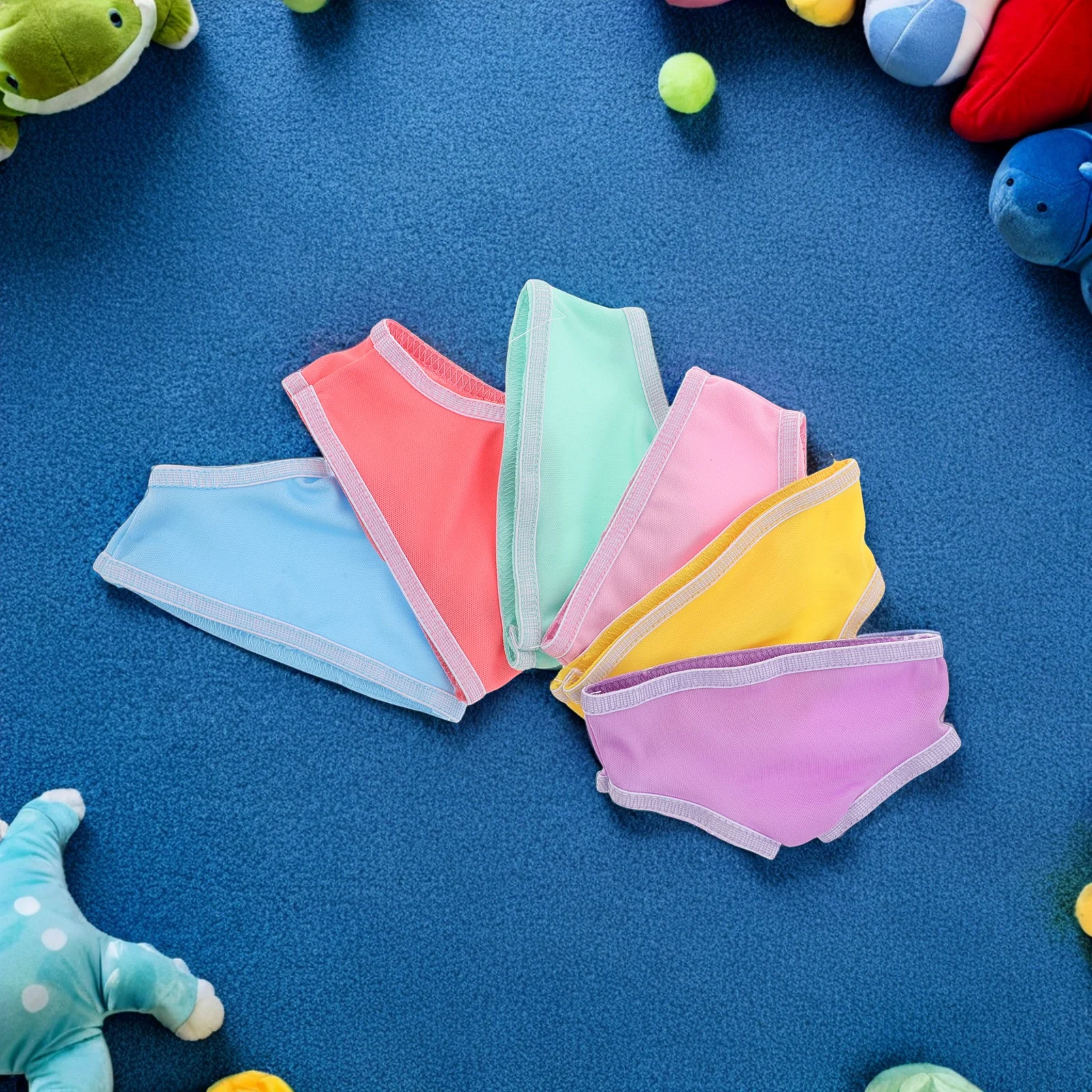 

6Pcs Reusable Underpants for 18 Inch Baby Newborn Elastic Soft Underwear Clothes Accessories for Pretend Play