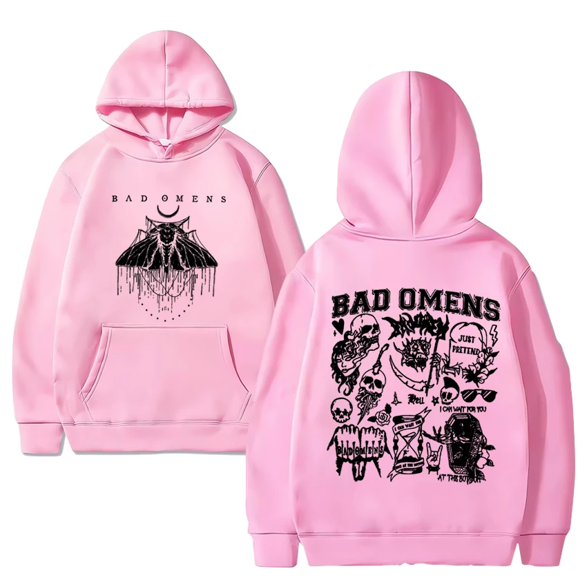 Moletom unissex de Bad Omens para homens e mulheres, pulôver de lã, manga comprida, streetwear casual, pulôver de Concrete Forever Tour, estampa Hip Hop, vintage, 2022