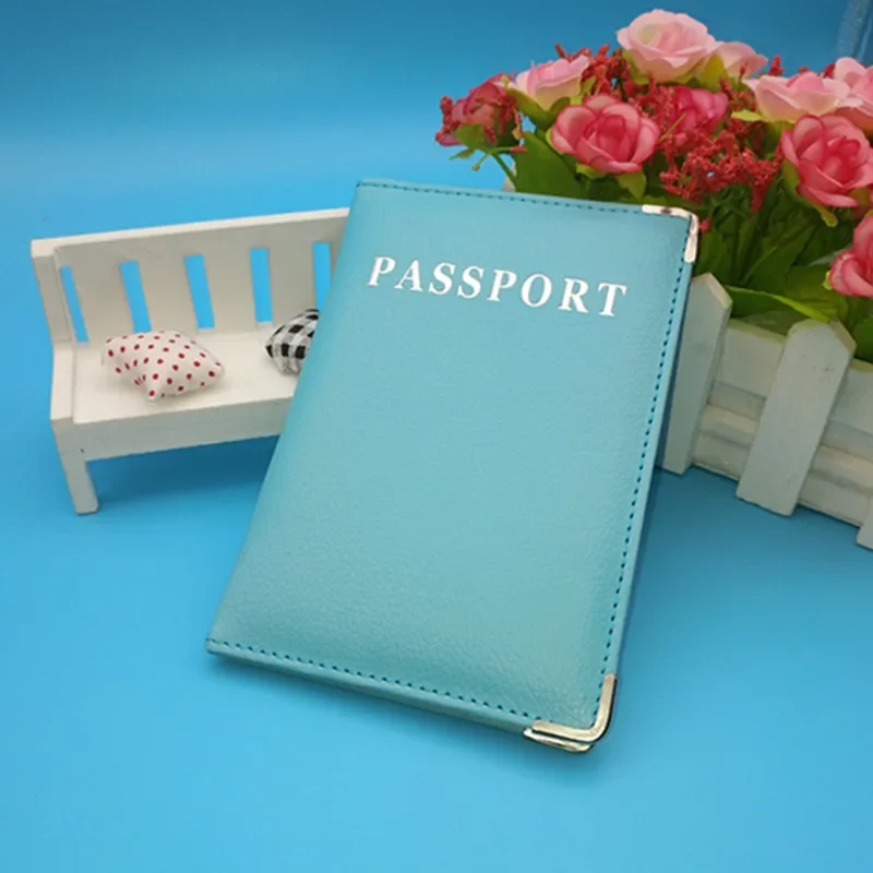 PU Leather Travel Passport Cover Fashion 2022 Women Passport Holder Case for Men Travel Document Credit Card Case