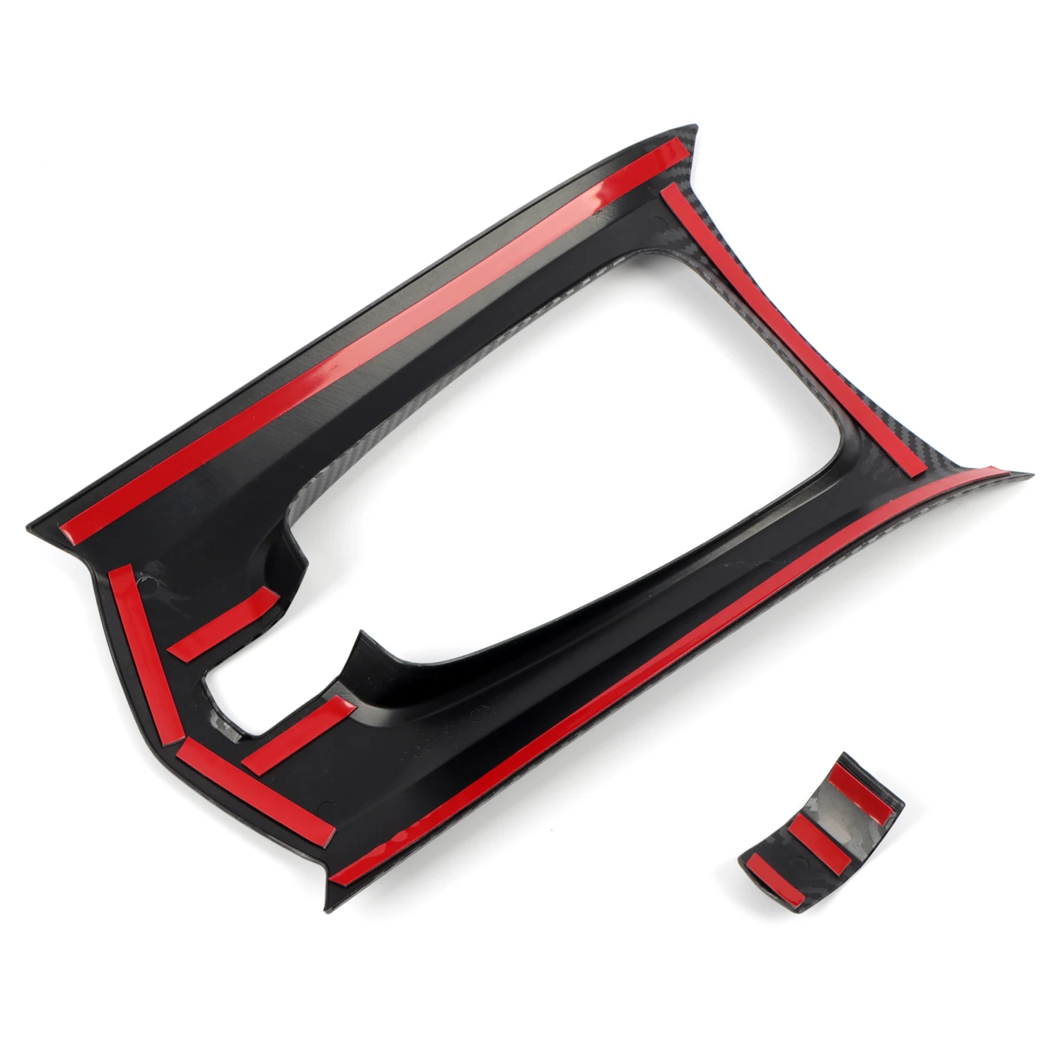 For Cadillac CTS 2008 2009 2010 2011 2012 2013 Carbon Black Front Water Cup Holder Trim Frame Cover sticker Interior Decoration image 6