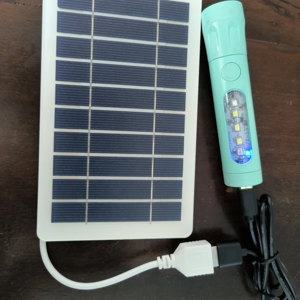 Portable Solar Panel Charger For Backpack Camping Hiking Travel USB Interface Smartphone Mobile Charging Device