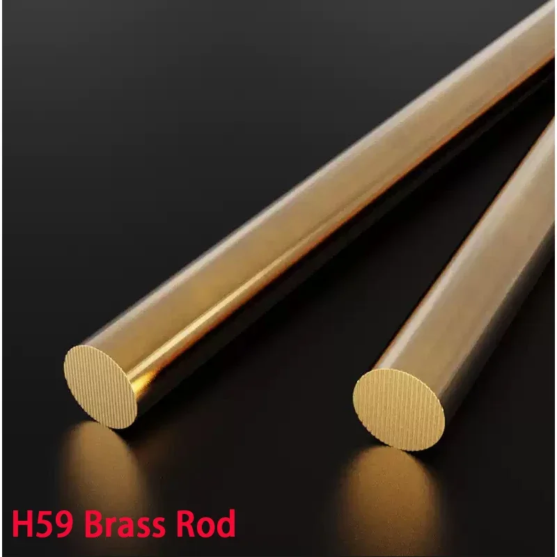 1-5Pcs H59 Brass Round Bars Solid Rods Dia 3/4/5/6/7/8/12/13/14/15/16/17/18/19/20/25/26/28/30/32 mm Length 150/200/250/300mm
