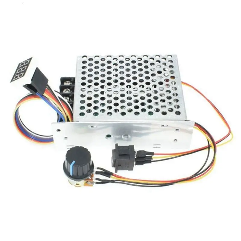【Motor Parts】 Bi-Directional Forward and Reverse DC Motor Speed Controller with Digital Display Scale Tachometer