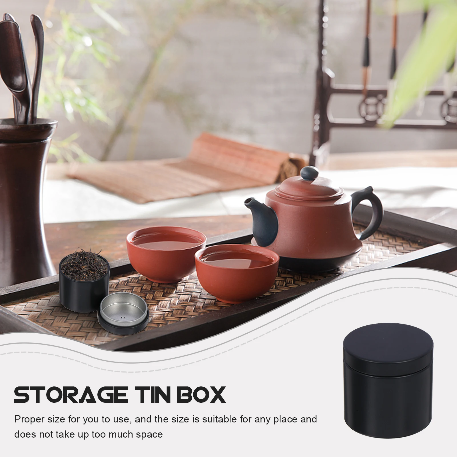 

5pcs Iron Round Boxes Premium Tinplate Storage Containers For Tea Diy Small Seal Metal Jar Tin Canister Organizer