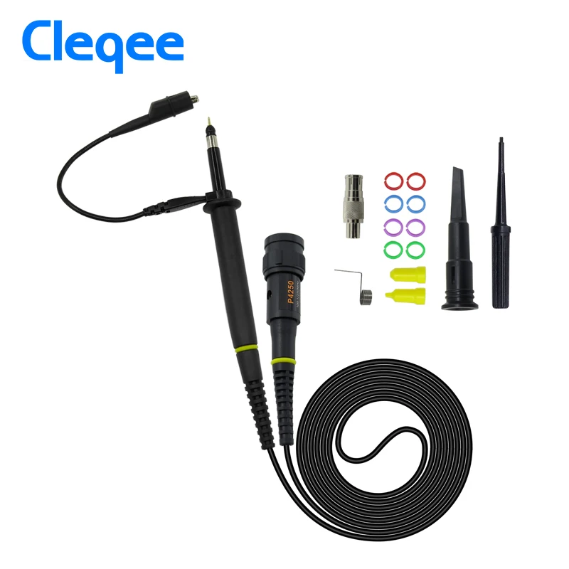 Cleqee P4250 1PCS Oscilloscope Probe 100:1 250MHz 2KV Withstand High Voltage For Oscilloscope