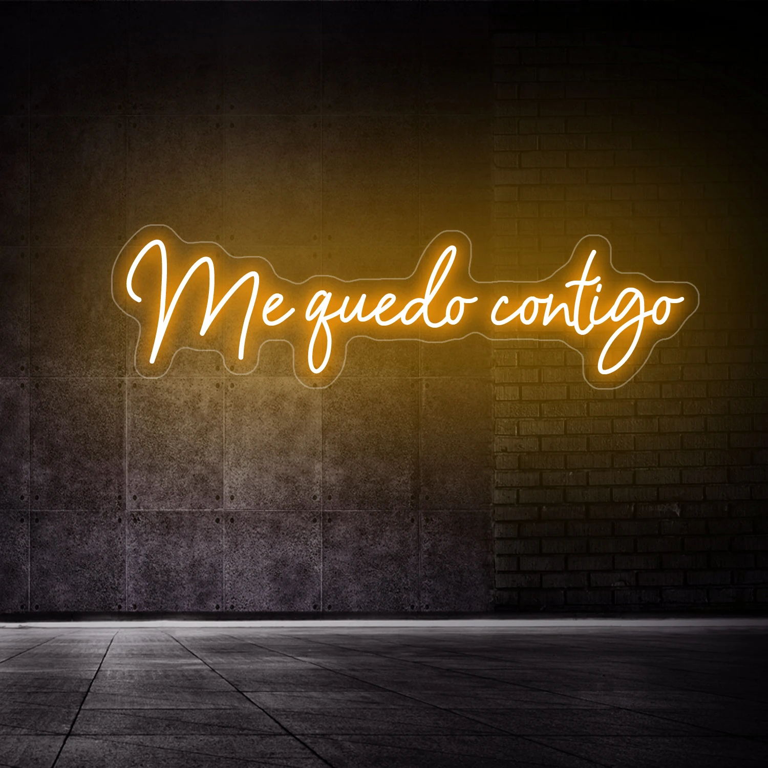 Me quedo contigo Neon Sign Led Light Wedding Decor Custom LED Light Wall Decoration