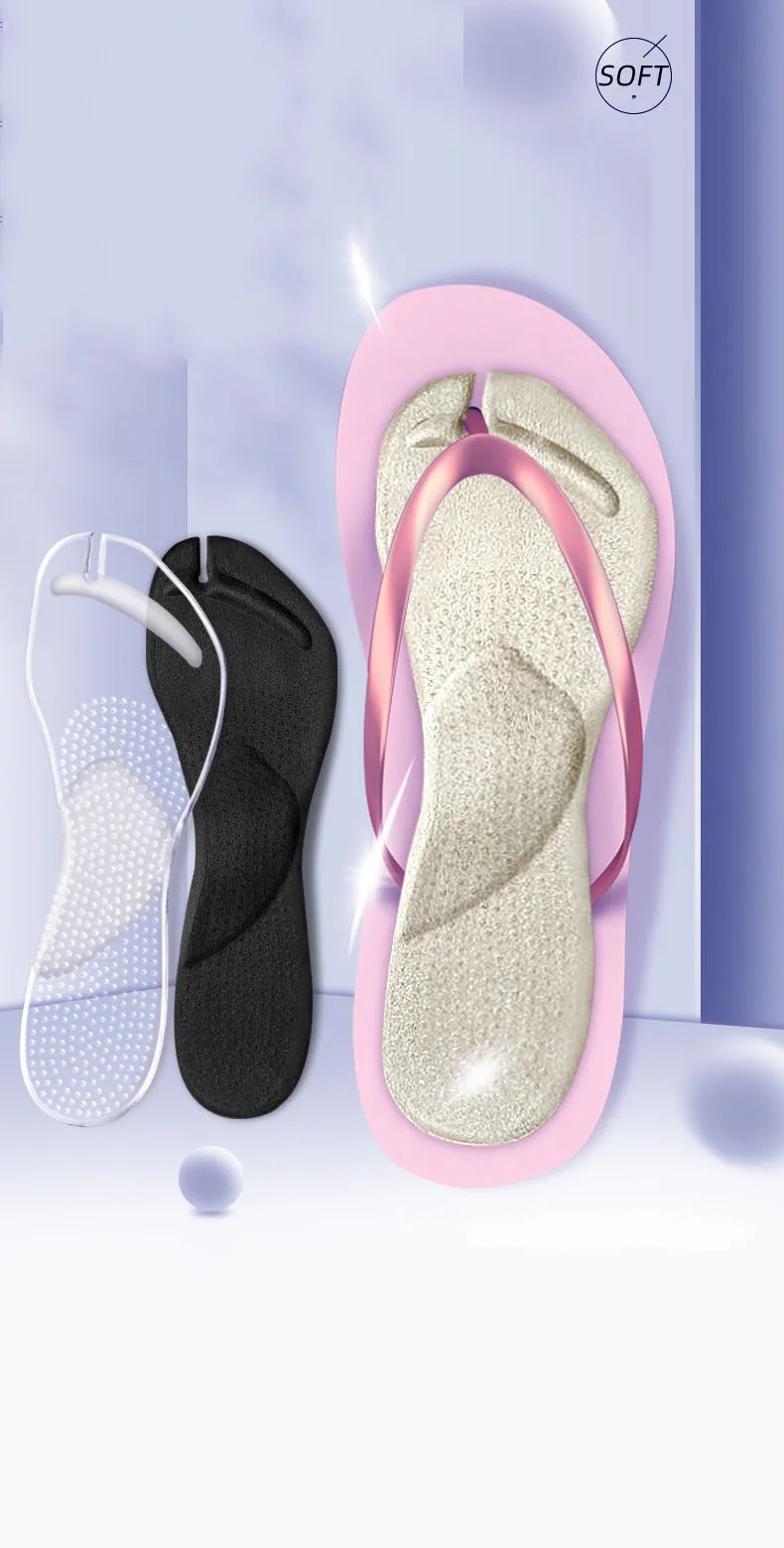 Plantillas de silicona autoadhesivas con Clip de cojín de siete puntos, palma completa, deportes para hombres y mujeres, comodidad inferior súper suave, 1 par