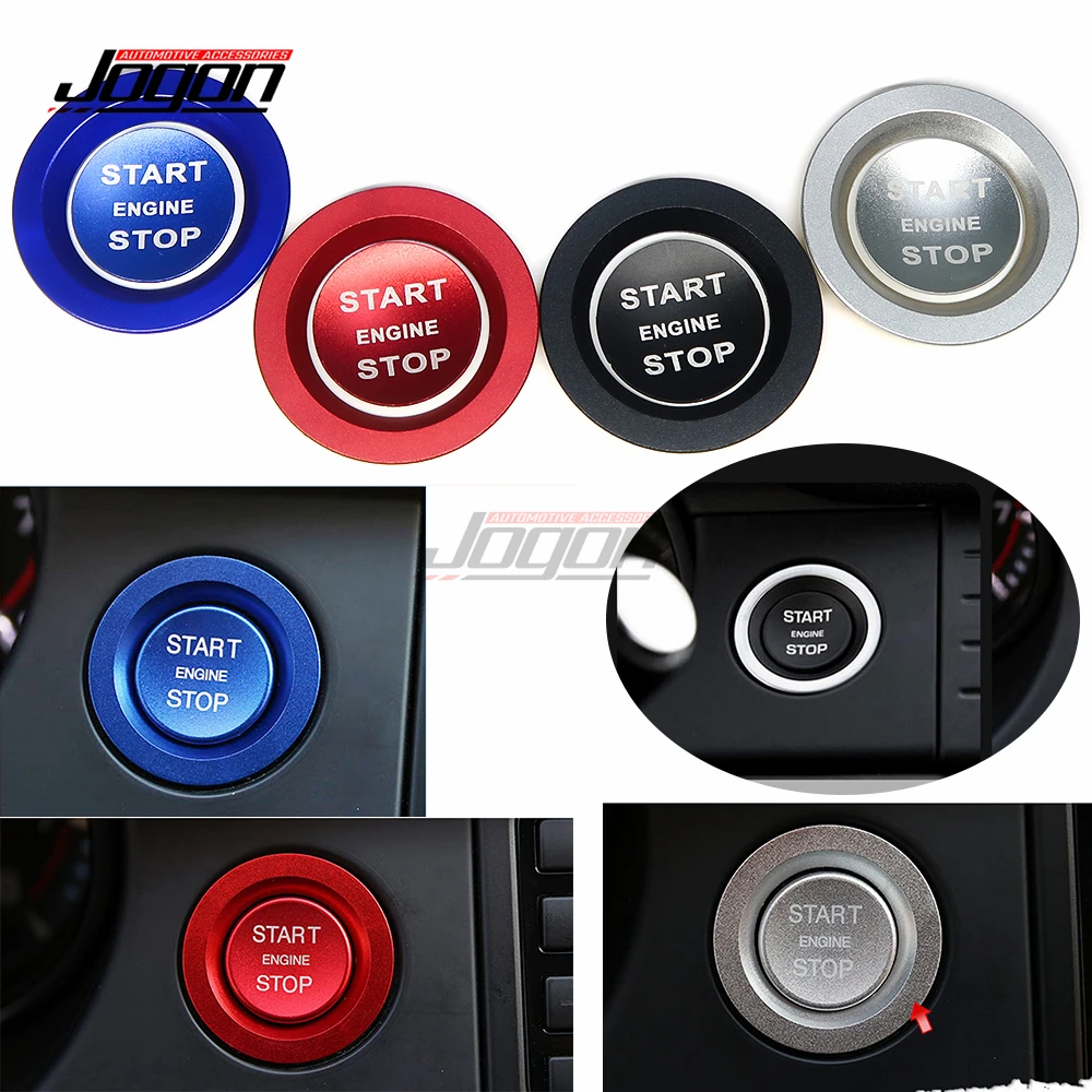 Aluminum Alloy For Land Rover Evoque 2014-2018 Car Interior Engine Start Stop Switch Ring Push Button Cover Trim Accessories