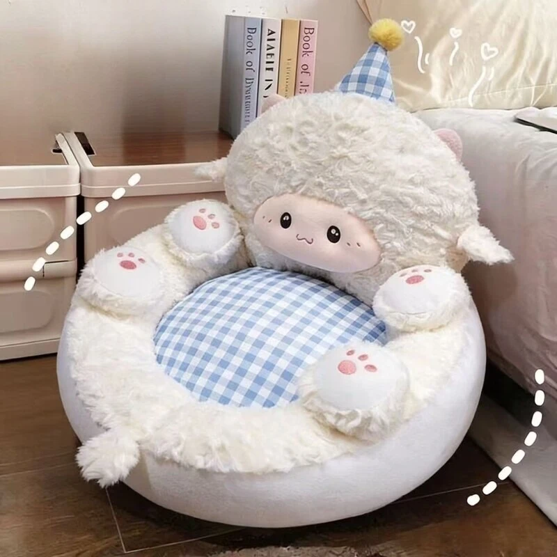 Tatami Cushion for Home Use Floor Backrest Integrated Futon Lazy Seat Children's Small Sofa Cute Pillow
