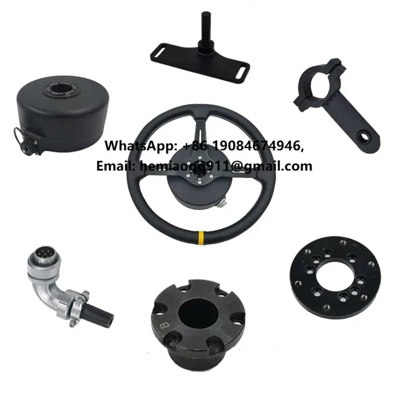 

Factory Direct Sell 12V/24V 7N.m/13N.m 62mm/65mm Height Electric Steering Kit Steering Motor