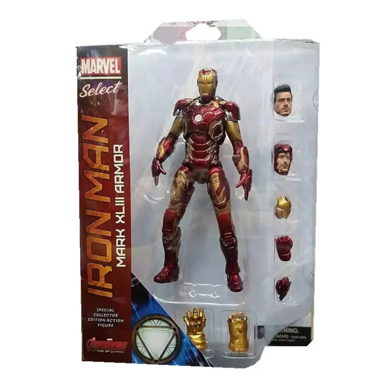 

Avengers 2 Hero Armored Iron Man Handmade MK43 Mobile 7-inch Doll Model Toy Pendant Holiday Gift