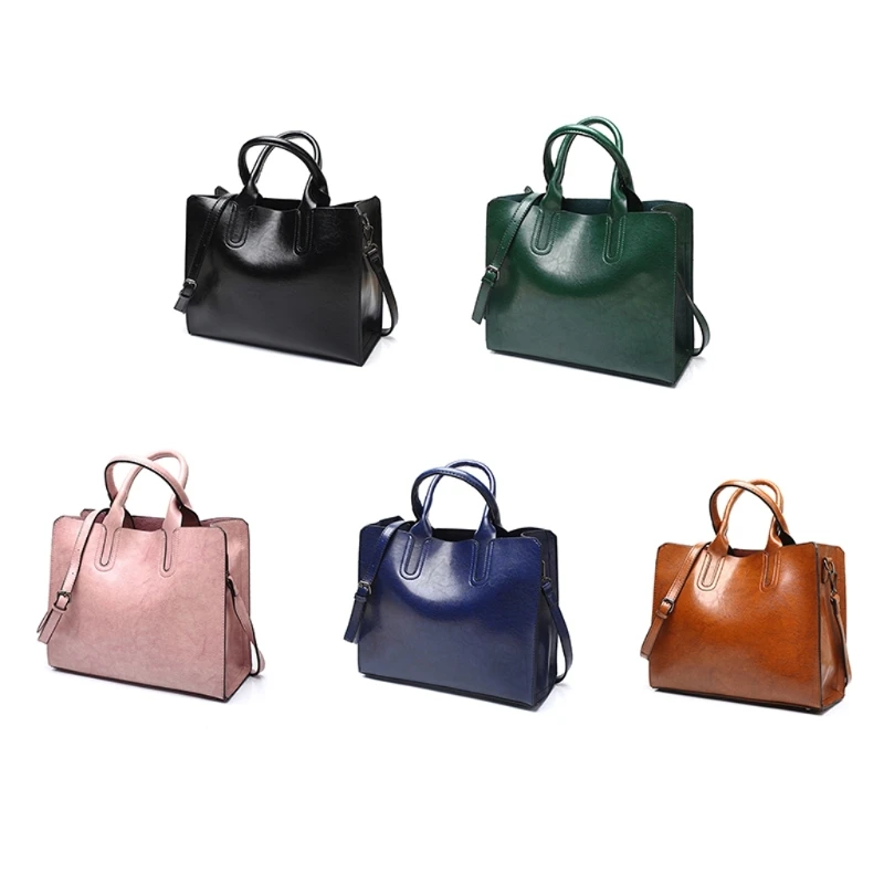 Bolsos para mujeres y niñas, bandoleras informales, bolsos hombro PU, bolso mano 066F