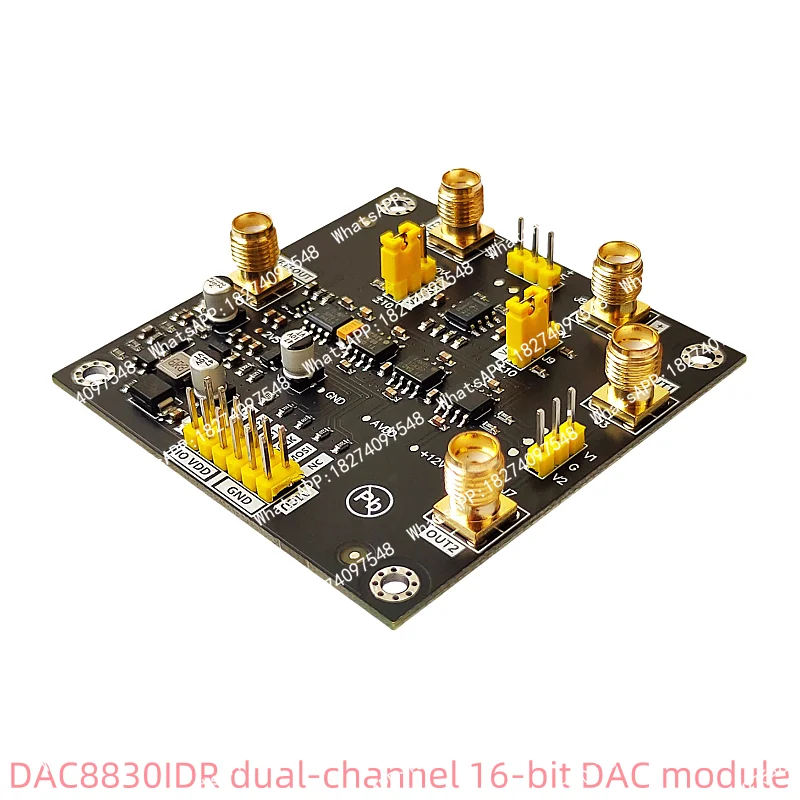 DAC8830IDR module is a dual-channel 16-bit DAC module digital-to-analog converter with a range of 0-5V, 0-10V, and ± 10V