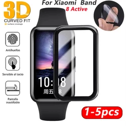 3D Coverage Protective Film For Xiaomi Band 8 Active Screen Protector Soft TPU Watch Films For Xiaomi Band 8 Active Accessories