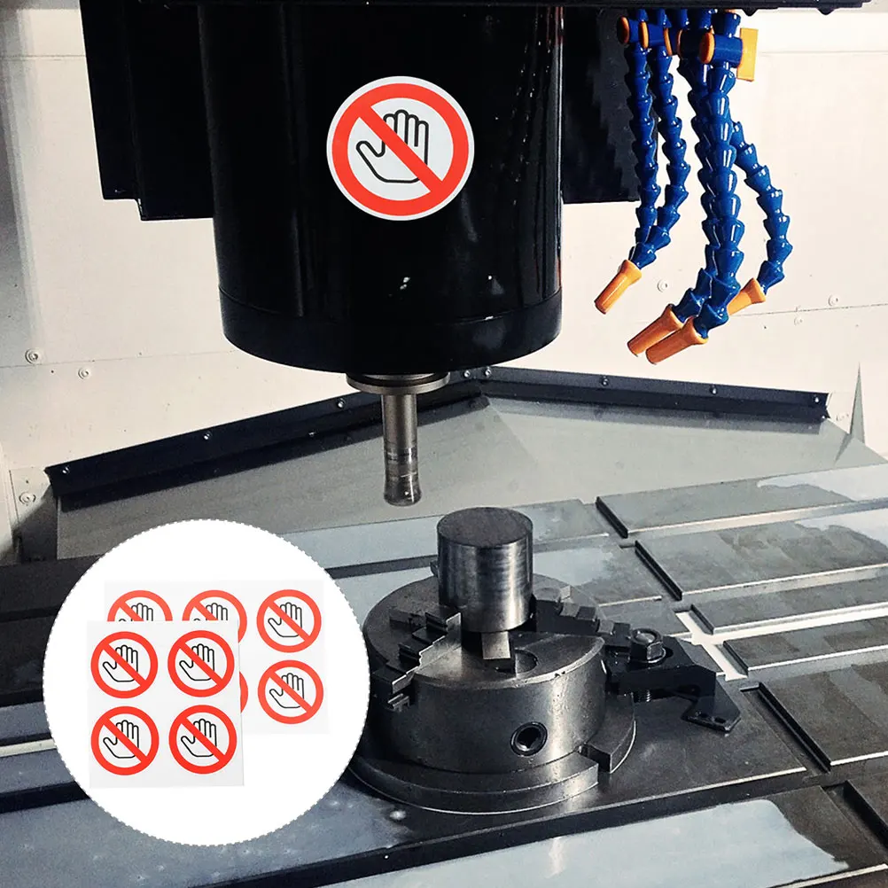 10Pcs Safety Warning Sign Sticker Adhesive Do Not Touch Label for Office School Retail Store Caution Decal Do Not Touch Sticker