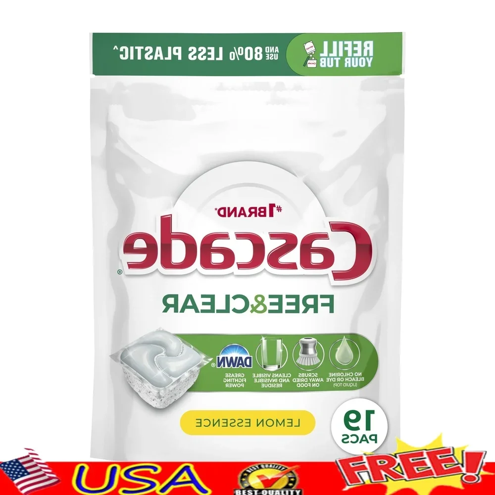 

Бесплатные прозрачные стручки для посудомоечной машины Лимон 19, стик, моющее средство для посудомоечной машины ActionPac, смазка, боевые ферменты, бесплатный хлор, фосфат