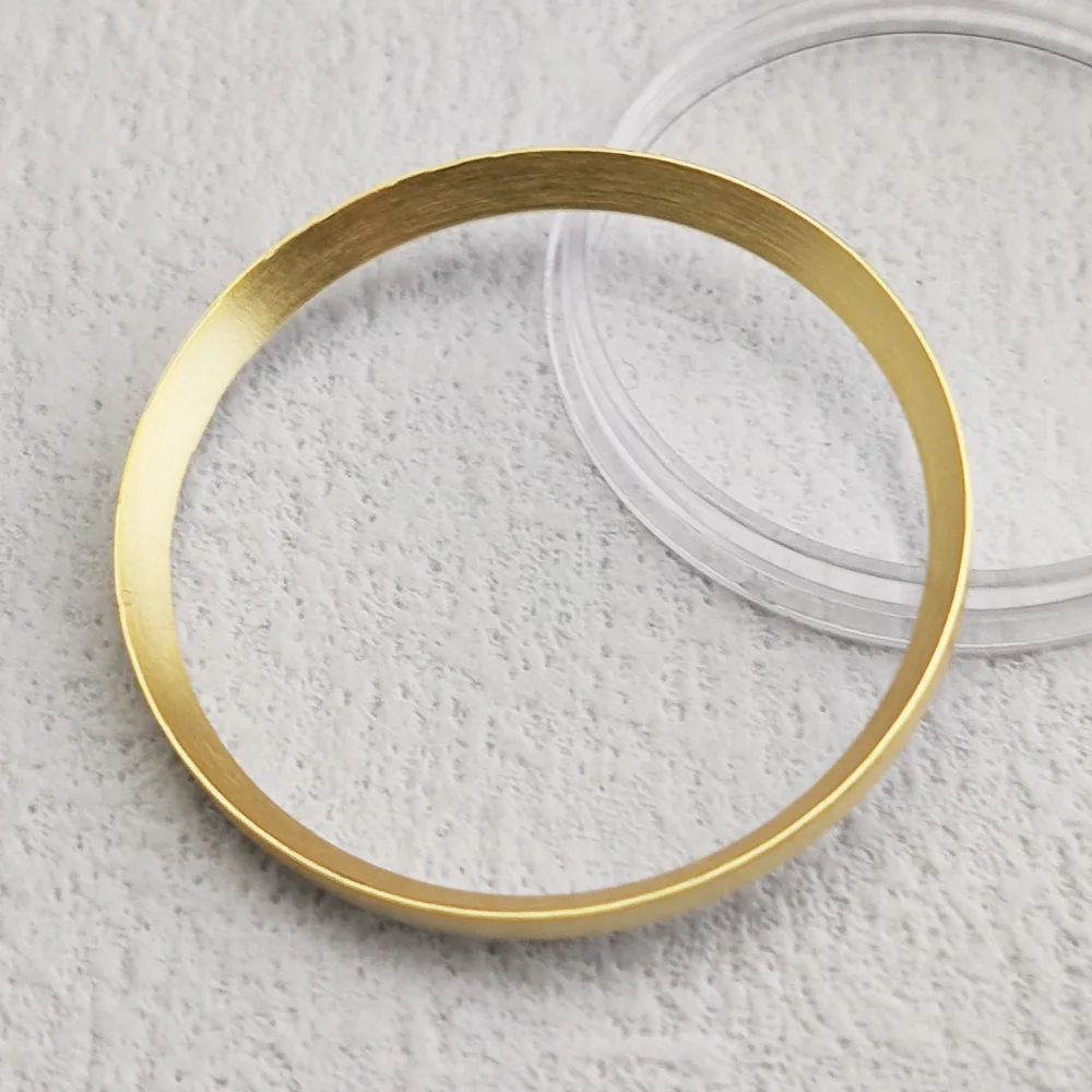 Mịn Kết Cấu Đồng Hồ Bên Trong Chương Nhẫn, không Thấm Nước Hoa Hồng Vàng/Bạc/Vàng/Vòng Kim Loại Màu Đen Cho NH35 NH36 SKX007 SKX009