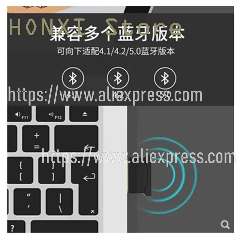 1Pcs Usb Bluetooth Adapter 5.1 Desktop Notebook Pc Lancering Ontvanger Headset Toetsenbord Muis Printer