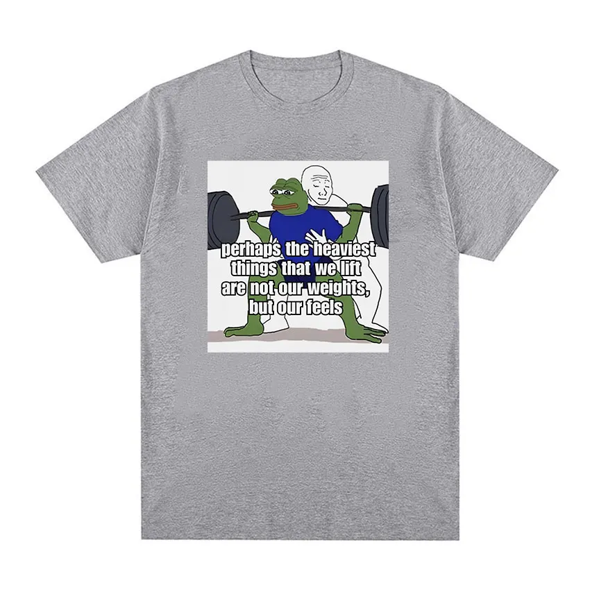 مضحك بيبي الضفدع ميمي الرسم تي شيرت للنساء والرجال ، قصيرة الأكمام ، قطن ، كبير الحجم ، قمم صالة الألعاب الرياضية ، أزياء عارضة #6