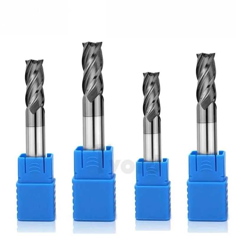 Milling cutter HRC50 end milling alloy tungsten steel CNC machining wholesale top grade milling machine steel woodworking tools