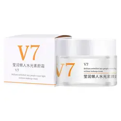 V7 Deep Hydration Waterlight Face Makeup Cream Brighten Greasy Whitening Moisturizing Facial Fade Tone Skin Cream Blemishes W9S7