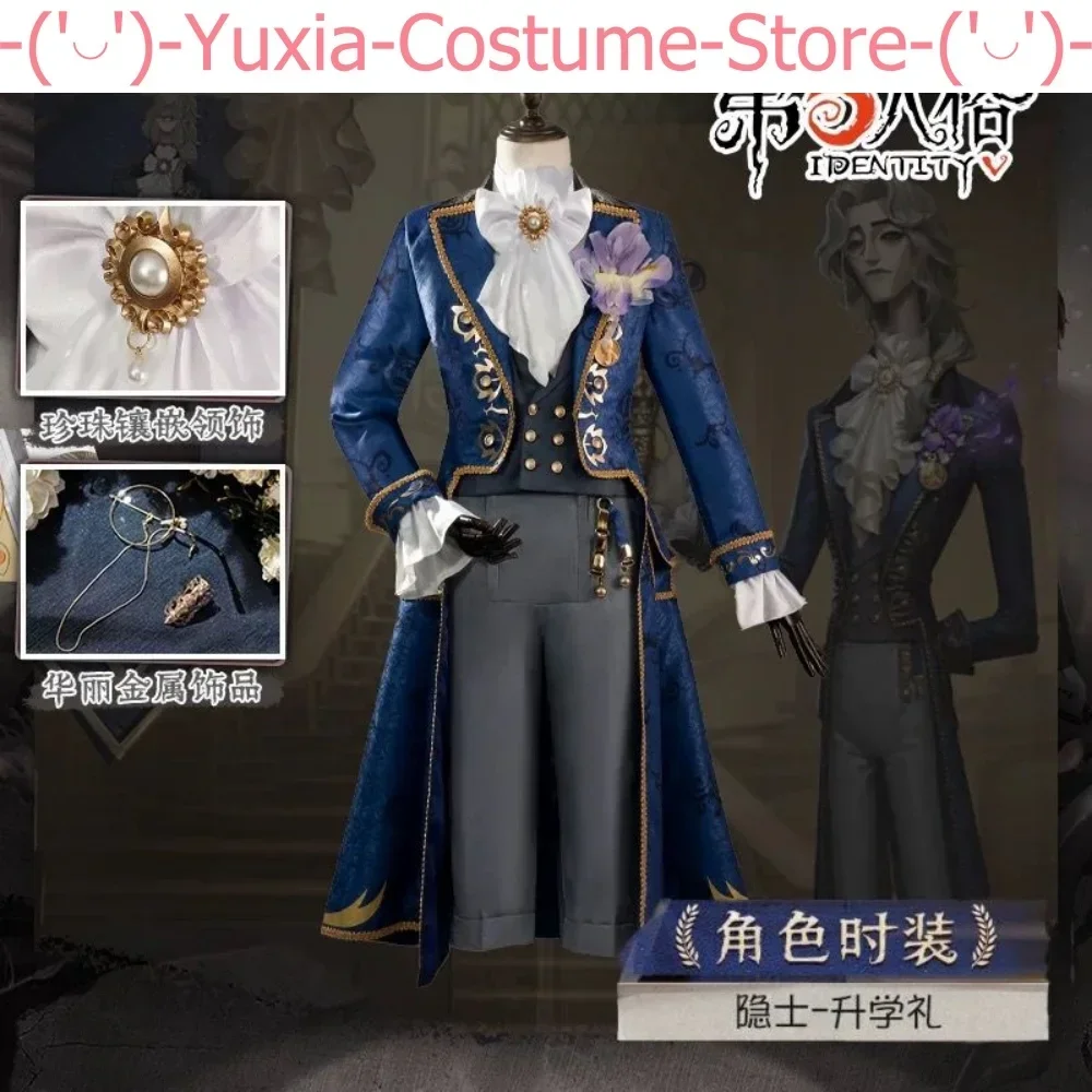 Identity V Alva Lorenz Hermit Graduation Ceremony Men Cosplay Costume Cos Game Anime Party Uniform Hallowen Play Role Clothes