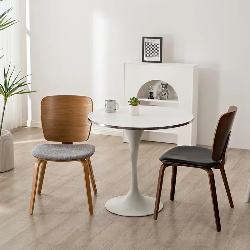 style home solid wood modern, simple and comfortable desk and chair designer dining chairs, homestay chain store chairs