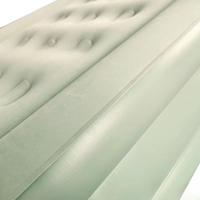 Single and double heightened and thickened flocking inflatable bed household furniture sleeping mat outdoor camping 2