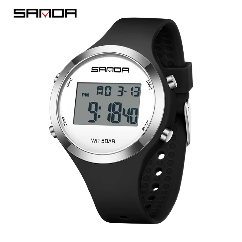 SANDA Meisjes Digitaal Horloge Vrouwen Sporthorloge Voor Vrouwen Wekker Horloge Dames Waterdichte Elektronische Horloges Kinderen Gift
