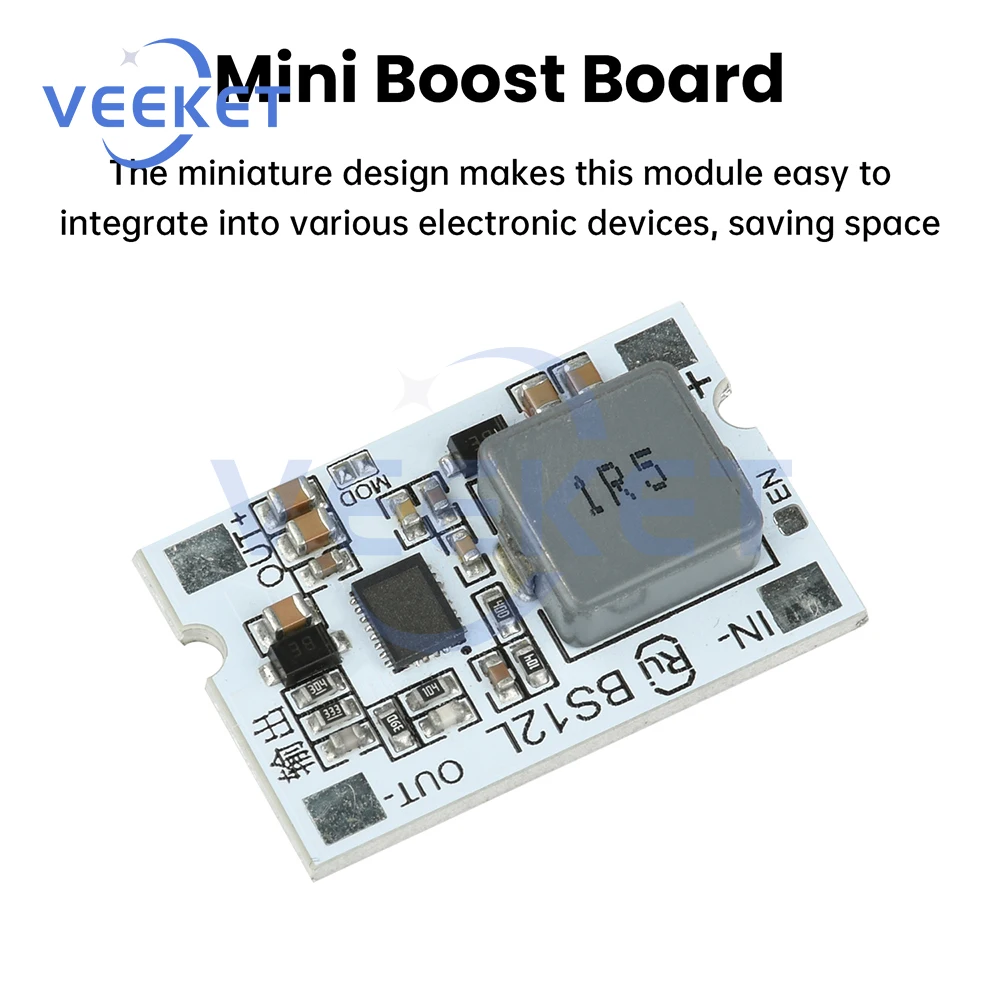 DC-DC Boost Converter Module 3V to 12V Step Up 10A Power Supply 2.7-11V to 5V/12V Charge/Discharge Protection Booster Board