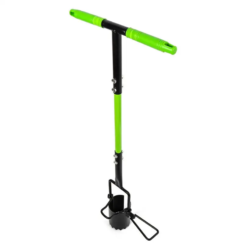 

Bulb Planter Tool Long Handled Transplanter Device For Crocus Ergonomic Handle Multi-functional Lawn Tool For Crocus Dahlia