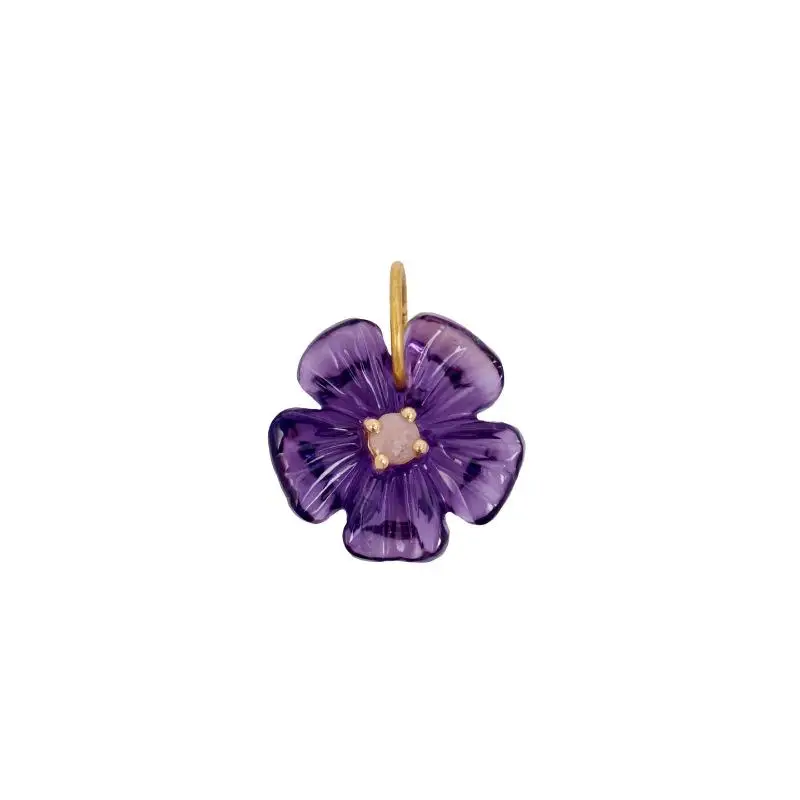 Bunter Harz-Blumen-Zirkon-Anhänger für DIY-Halskettenherstellung, Alltagskleidung, Dating und Geschenke für Frauen – Detail 6
