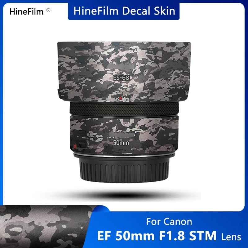 Hinefilm Skin for Canon EF50 F1.8 STM Lens Decal Skin for Canon EF 50mm f/1.8 STM Lens Wrap 50 f1.8 Cover Film 50 1.8 Sticker