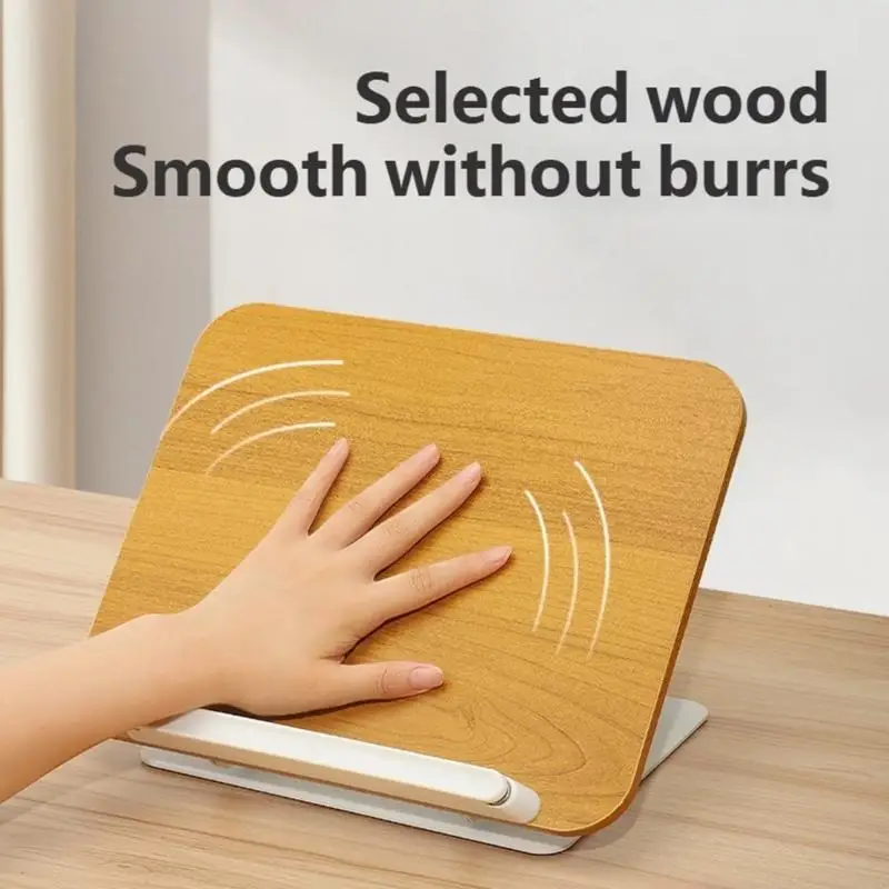 Book Stand for Reading Adjustable with 360 Degree Rotating Base Book Holder K1KF