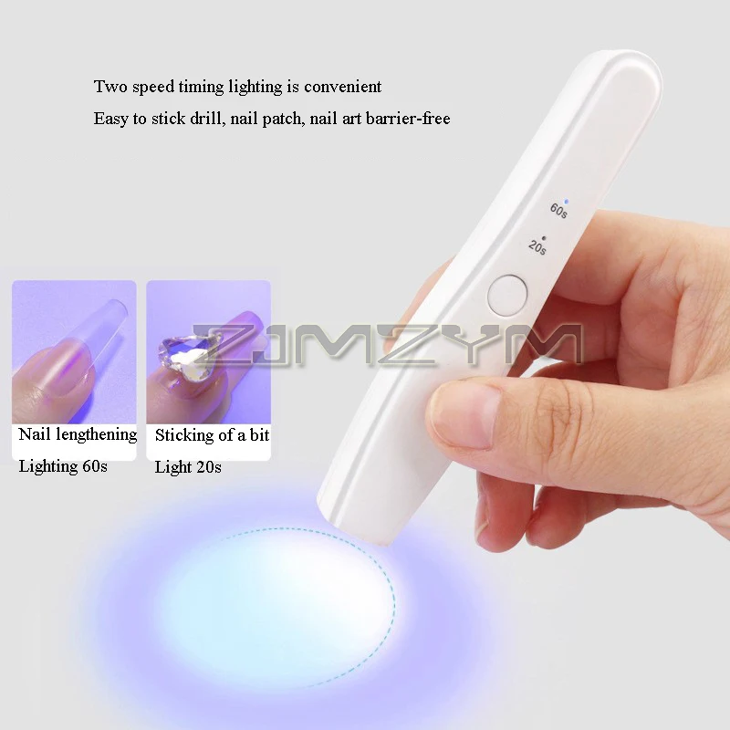 LED Nagellamp Mini Draagbare Nageldroger Machine Thuis Fototherapie Gereedschap Professionele UV LED Nagellamp USB Handheld Zaklamp Pen