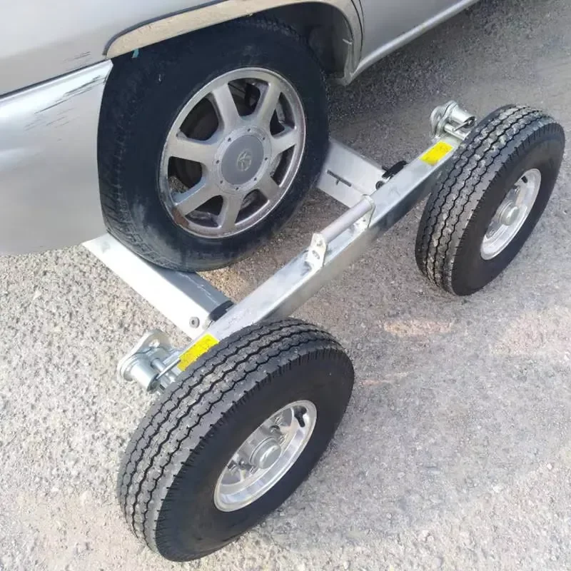 3.5 Ton Heavy Aluminum Alloy Roller Bearing Car Moving Dolly Adjustable Width Full Frame Chassis Wheels 3500kg (7700