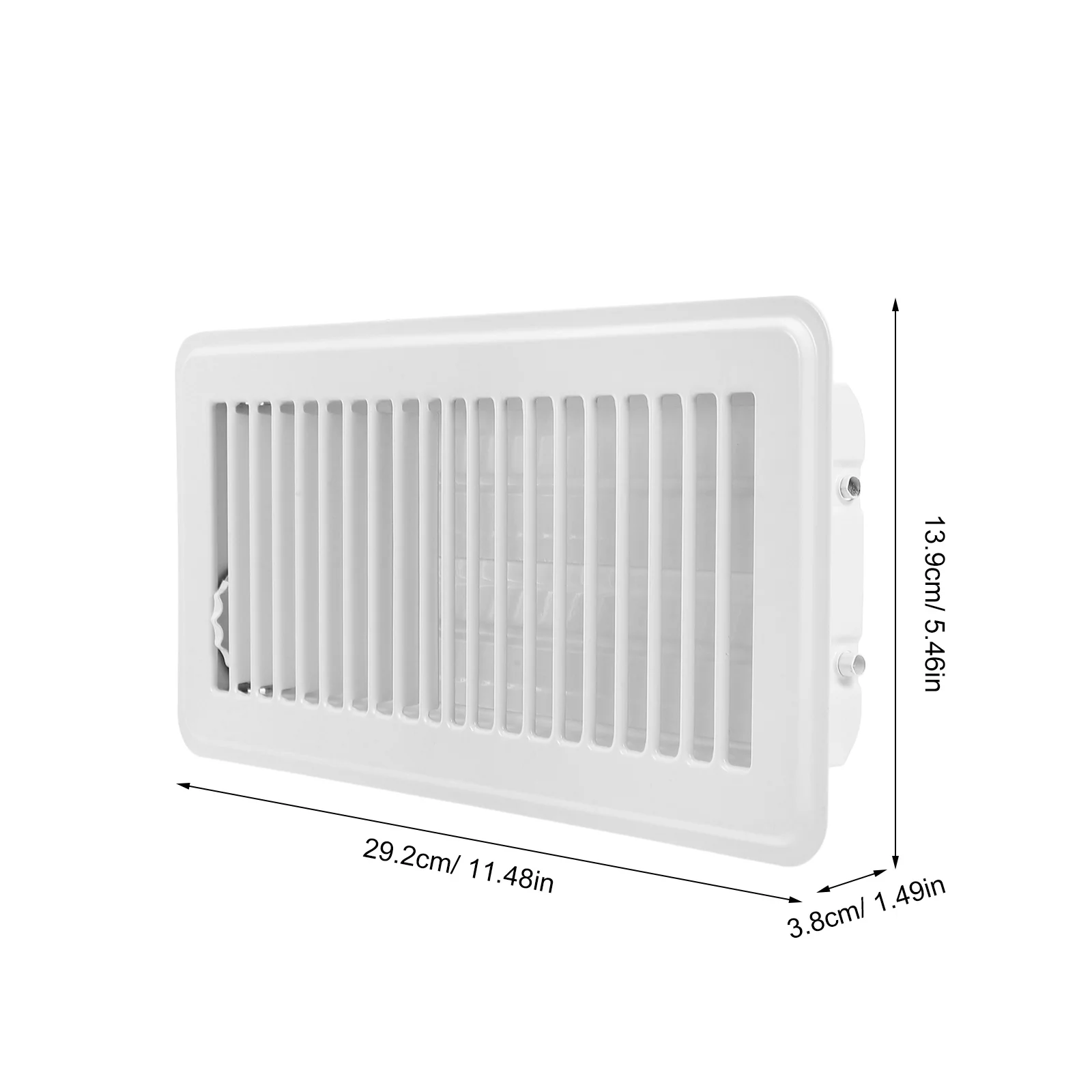 12x12 بوصة قابل للتعديل غطاء فتحة التهوية الأرضية الغبار البلاستيك مصبغة التحكم في تدفق الهواء التهوية الأبيض ديكور المنزل #3