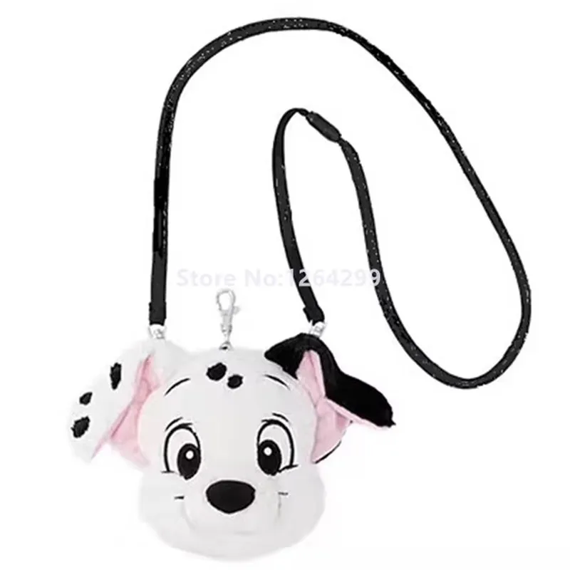 New Cute Anime Dalmatians Dog Kids Small Plush Messenger Bags Children Stuffed Coin Purse Wallets Crossbody bags For Women