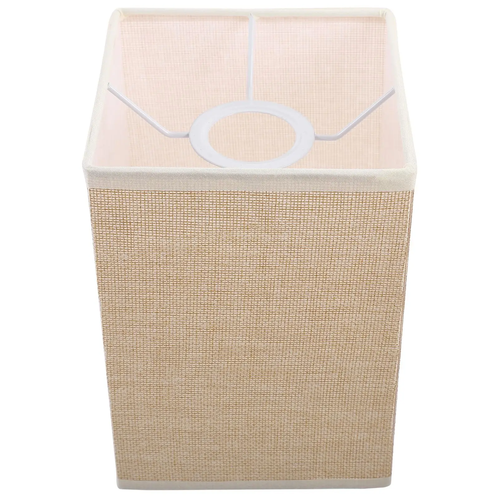 Square Lampshade Table Lamp Shades Linen E27 Beige Bedroom Living Room Cloth Cloth Lamp Shade Cover Replacement