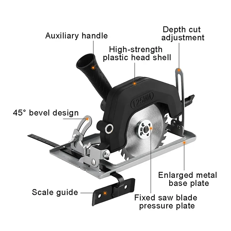 Tête de conversion de scie circulaire, perceuse électrique, convertisseur en scie circulaire, outils électriques, coupe électrique multifonction