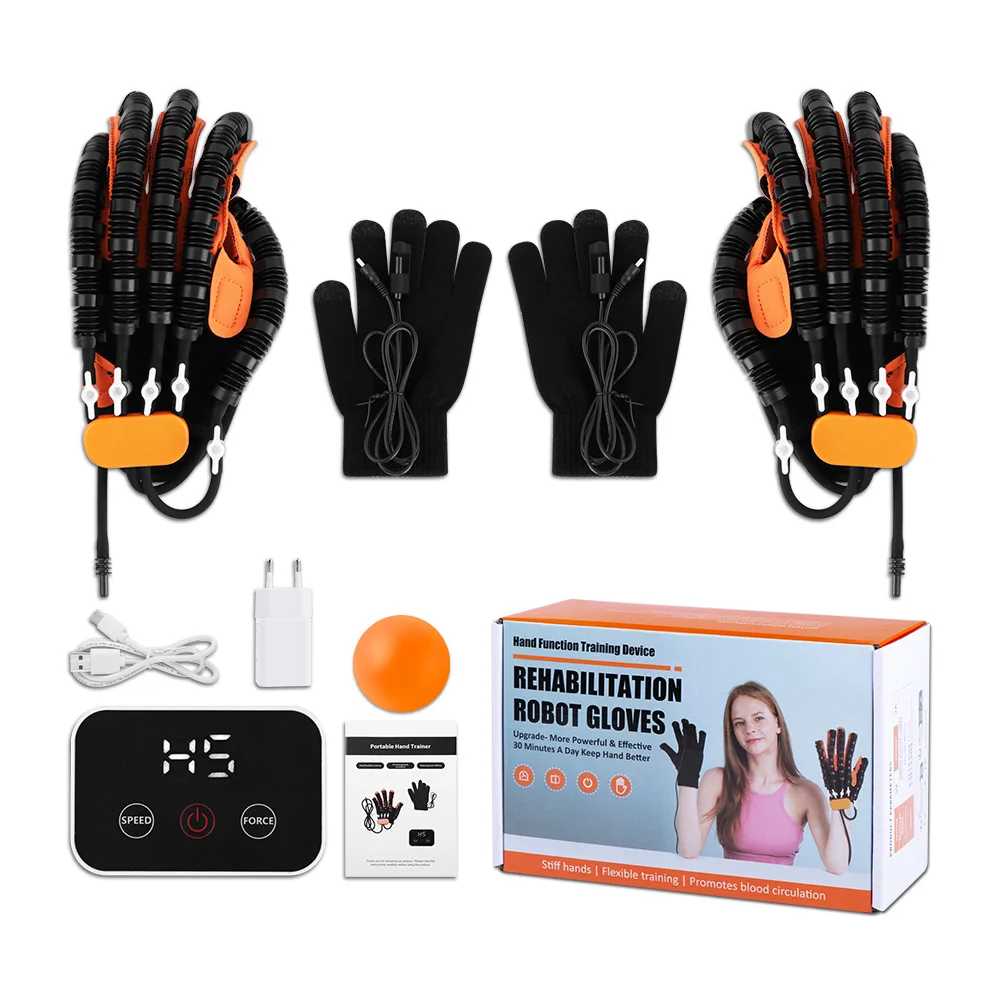 USB Multifunctional Rehabilitation Training Robot Gloves Hemiplegia Finger Rlabilation Stroke Cerebral Infarction Hand Massager