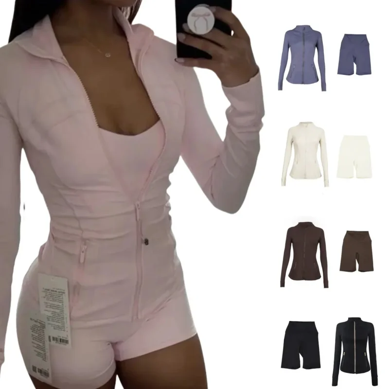 

2025 5a наряд для йоги, комплект из двух предметов, шорты + расклешенные шорты + комплект тюжет для упражнений, облегающая одежда для фитнеса, эластичная тренировка Trasu