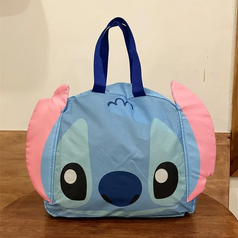 MINISO Disney Lotso Travel Organizer Bag Kawaii PoohBear Waterproof Clothes Storage Bags Cartoon Alien Large Capacity Handbag